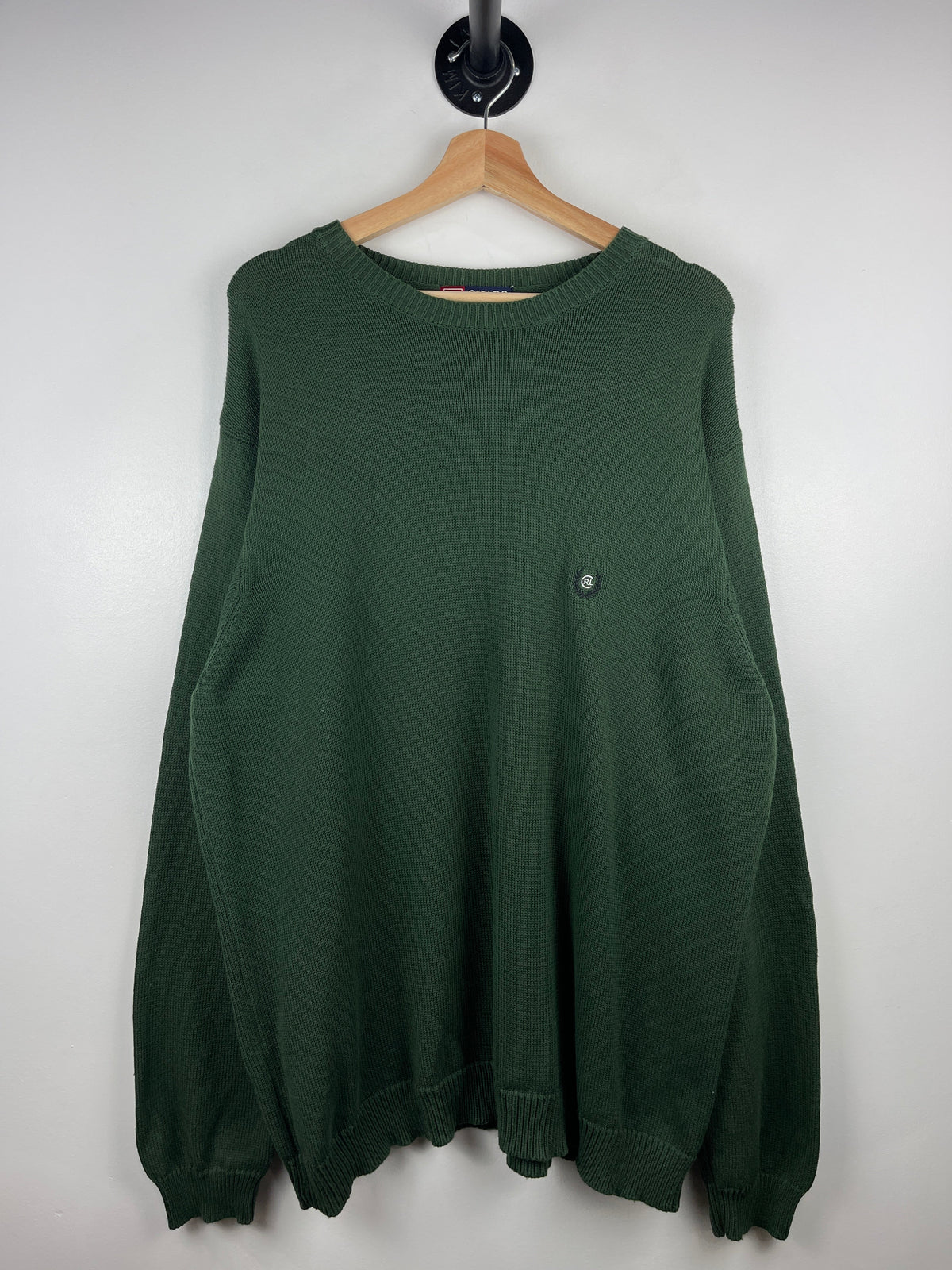 Vintage Chaps Ralph Lauren Green Knit Sweater