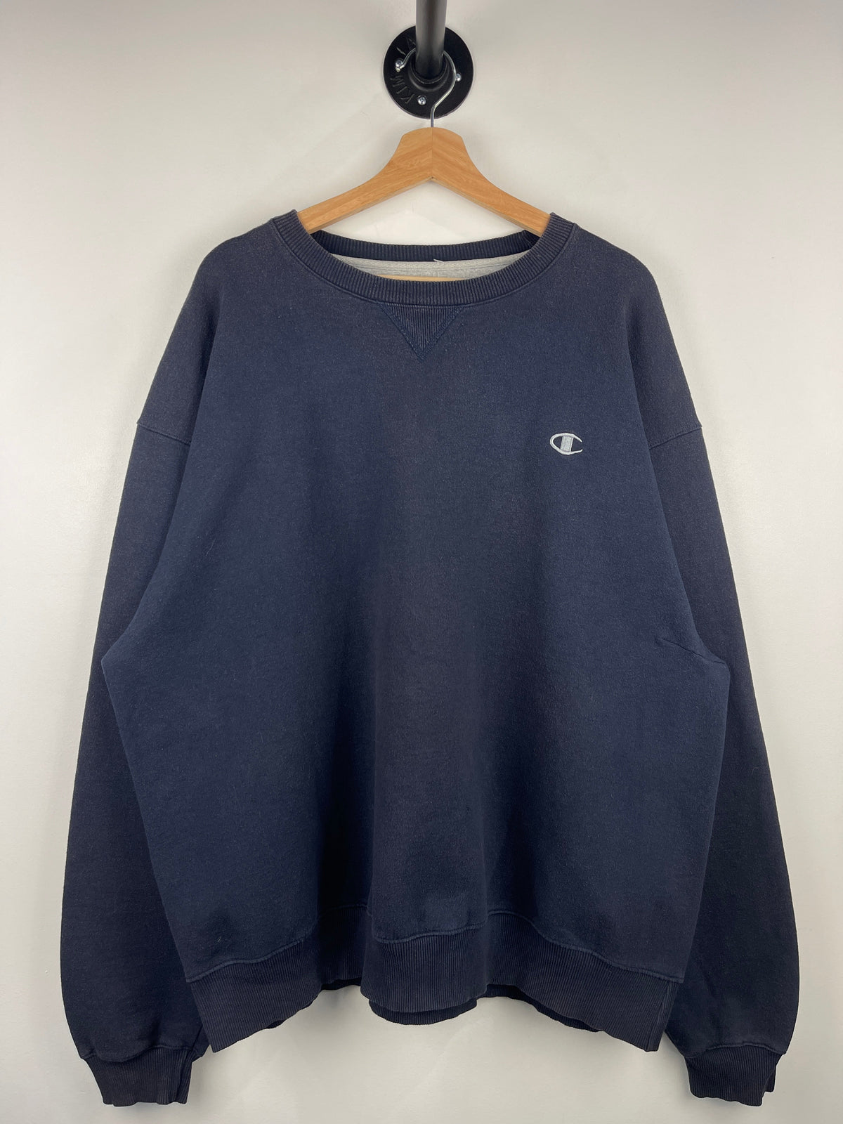 Vintage Champion Embroidered Navy Crewneck