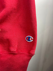 Vintage Champion Reverse Weave Thrashed Red Crewneck