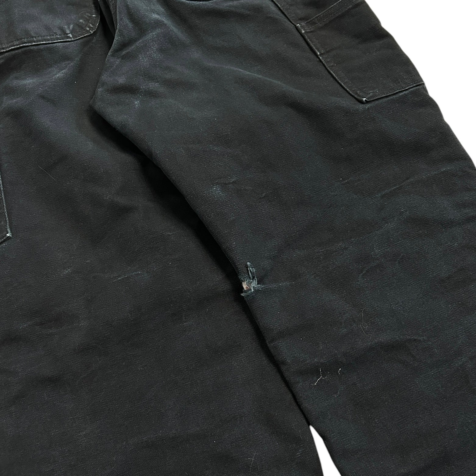 Vintage Carhartt Double Knee Black Insulated Overalls R02 BLK