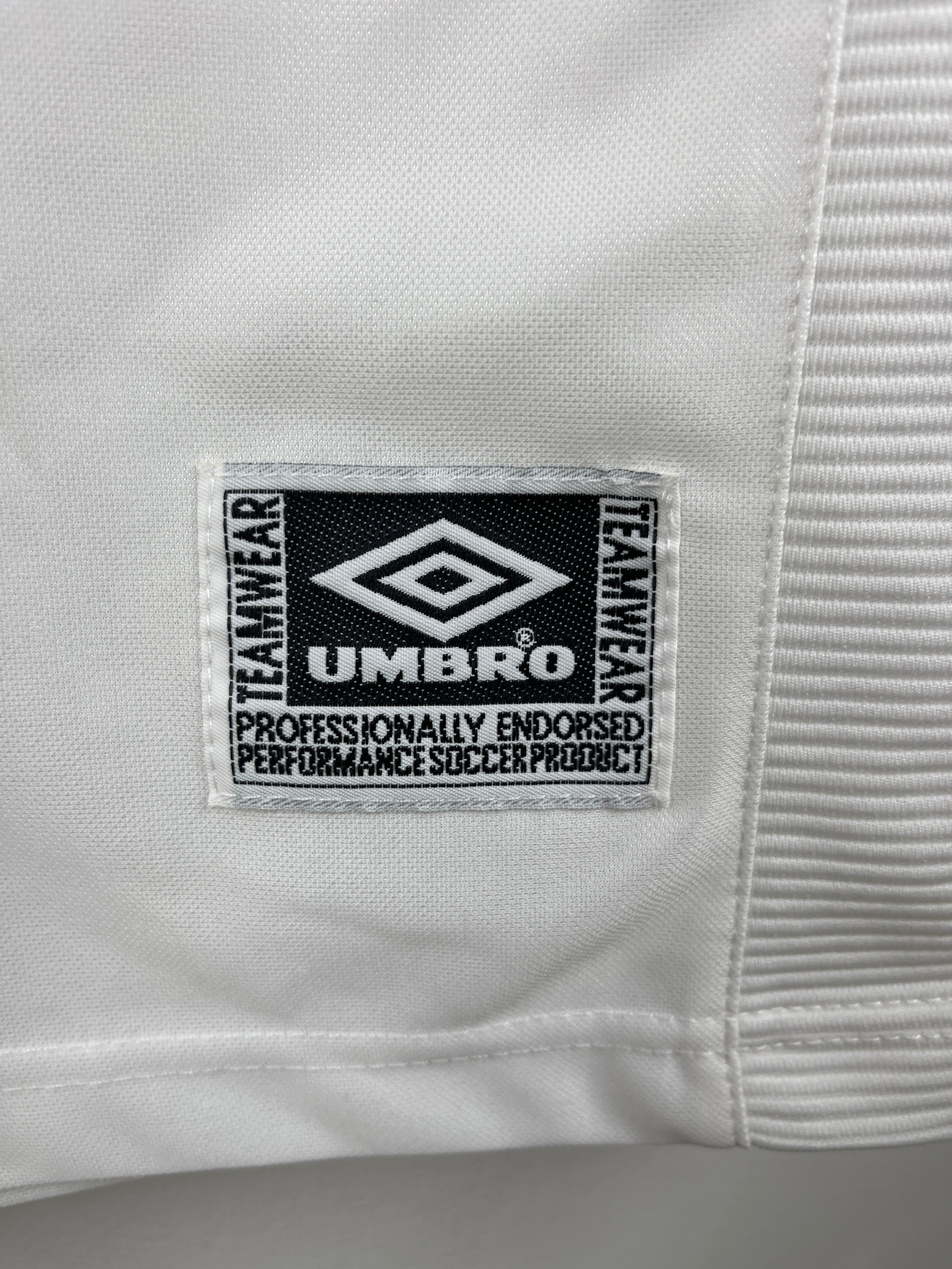 Vintage 90s Umbro White Soccer Jersey