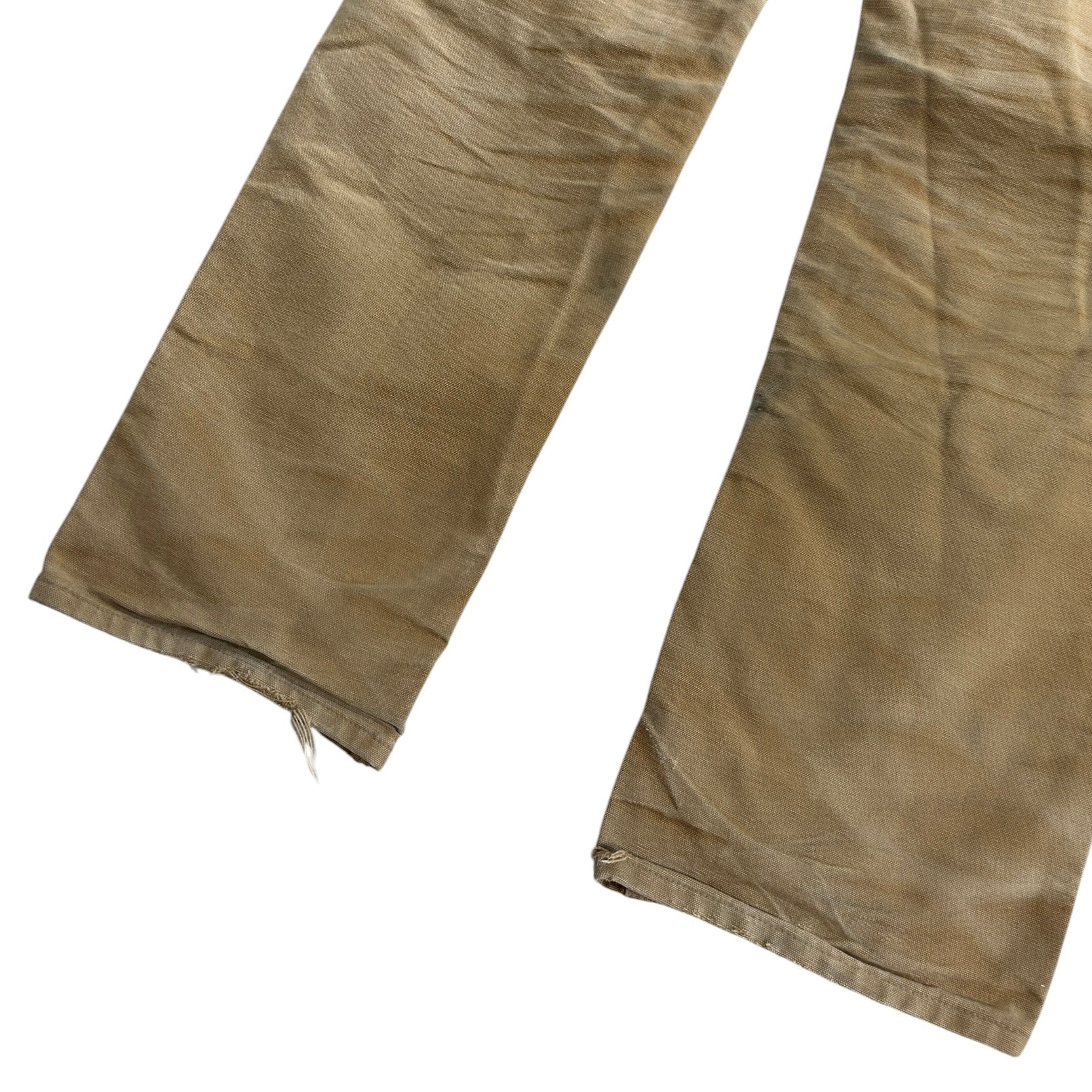 Vintage Carhartt Double Knee Thrashed Light Brown Work Pants