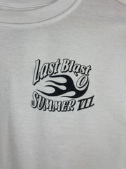 Vintage Last Blast Summer Classic Car Show White Tee