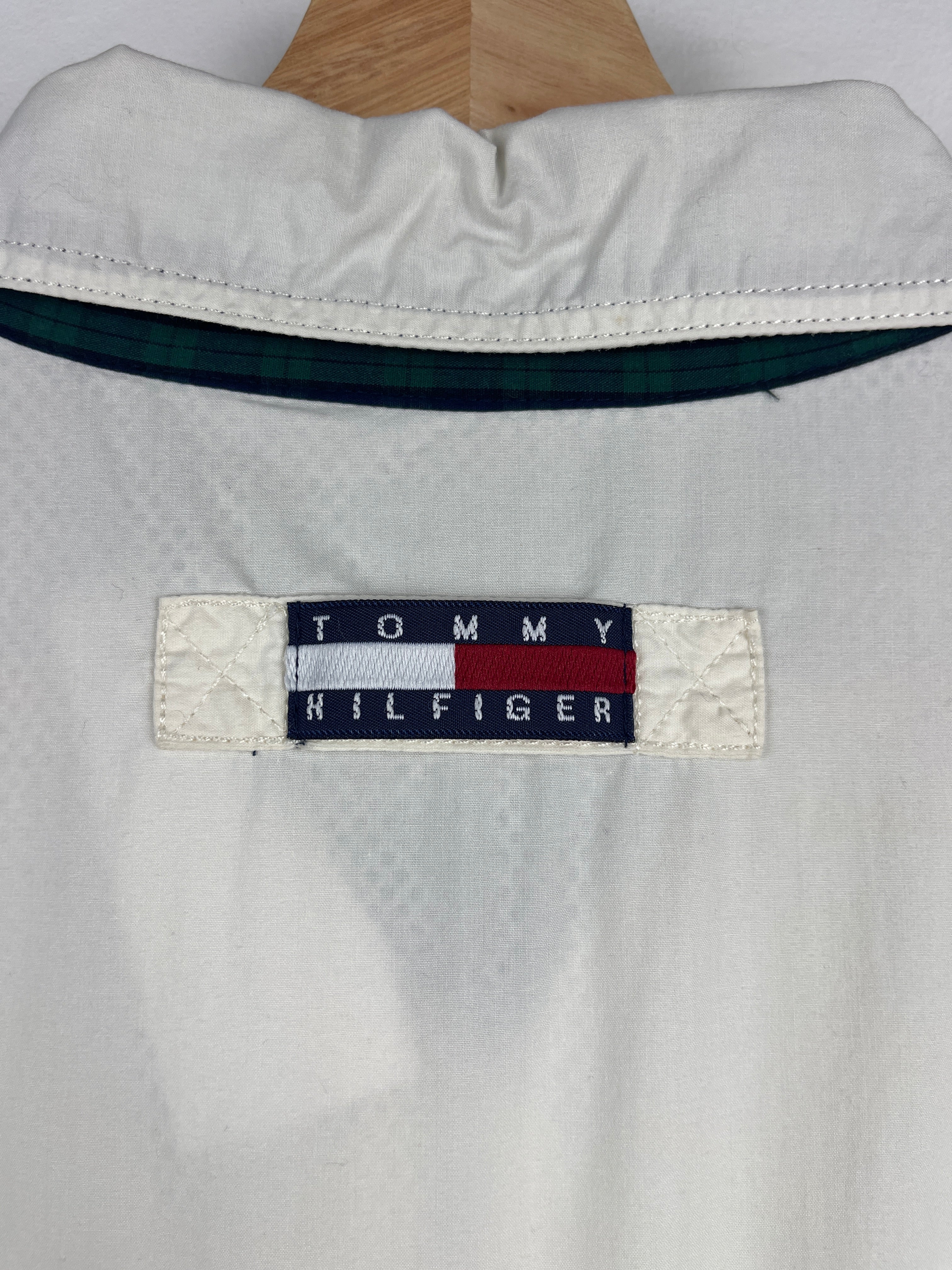 Vintage 90s Tommy Hilfiger Golf White Harrington Jacket