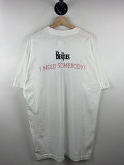 Vintage 90s The Beatles Help! I Need Somebody White Tee