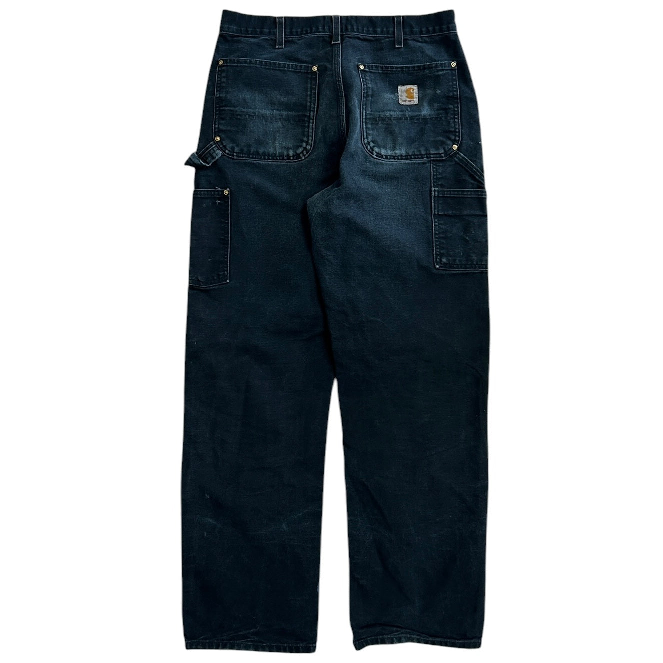 Vintage Carhartt Double Knee Thrashed Black Work Pants