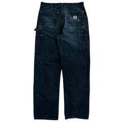 Vintage Carhartt Double Knee Thrashed Black Work Pants