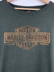 Vintage Harley Davidson Daytona Beach Florida Green Tee