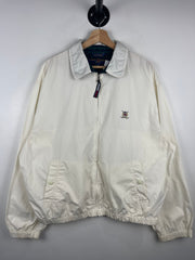 Vintage 90s Tommy Hilfiger Golf White Harrington Jacket