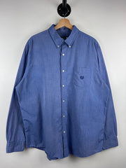 Vintage Chaps Blue Long Sleeve Button Up Shirt