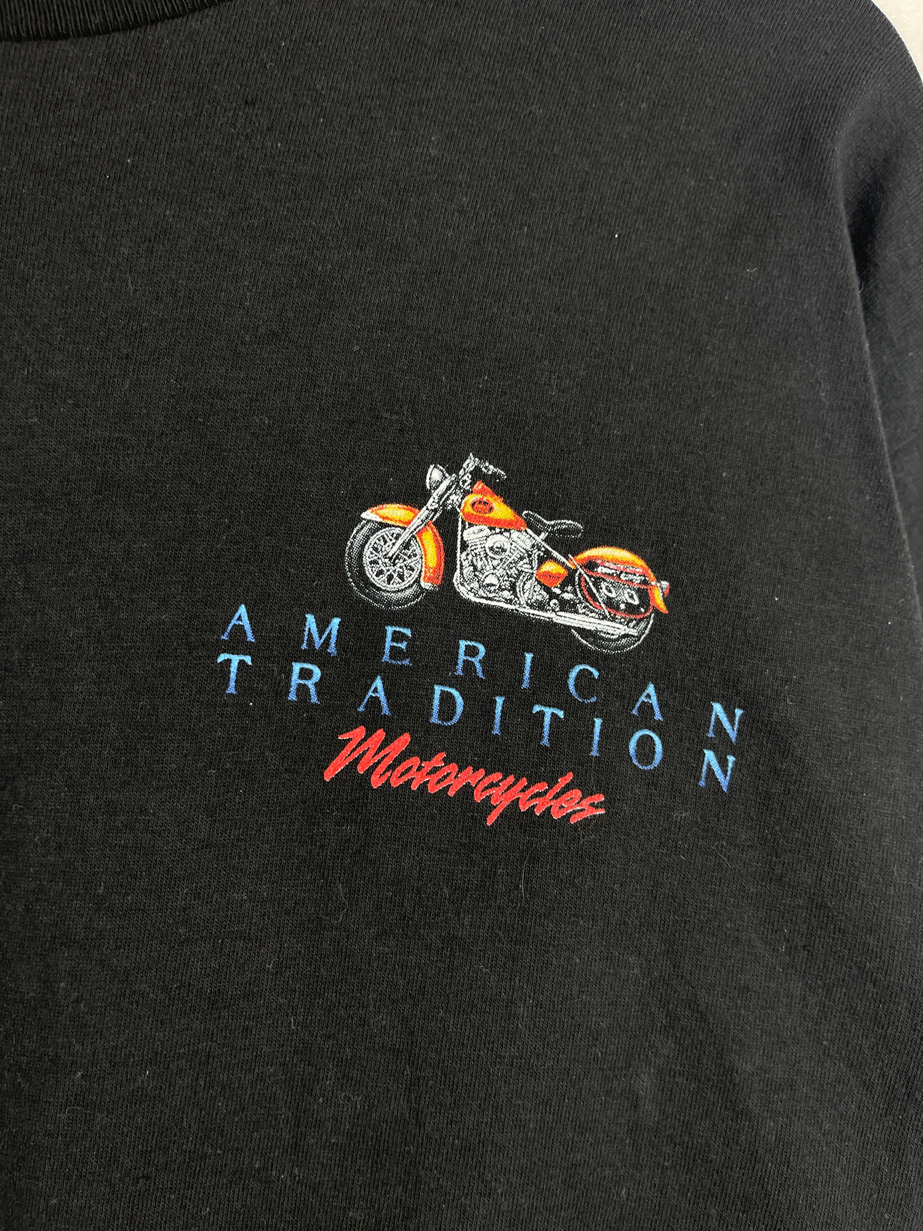 Vintage American Tradition Motorcycle Black Tee