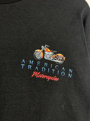 Vintage American Tradition Motorcycle Black Tee