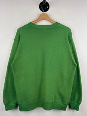 Vintage 90s Slippery Rock University Faded Green Crewneck
