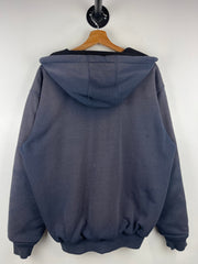 Vintage Carhartt Thermal Lined Faded Navy Zip Up Hoodie
