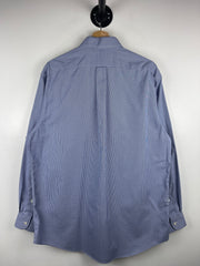 Vintage Jos. A. Bank Plaid Blue Long Sleeve Button Up Shirt
