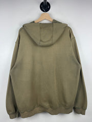 Vintage Adidas Embroidered Thrashed Green Hoodie
