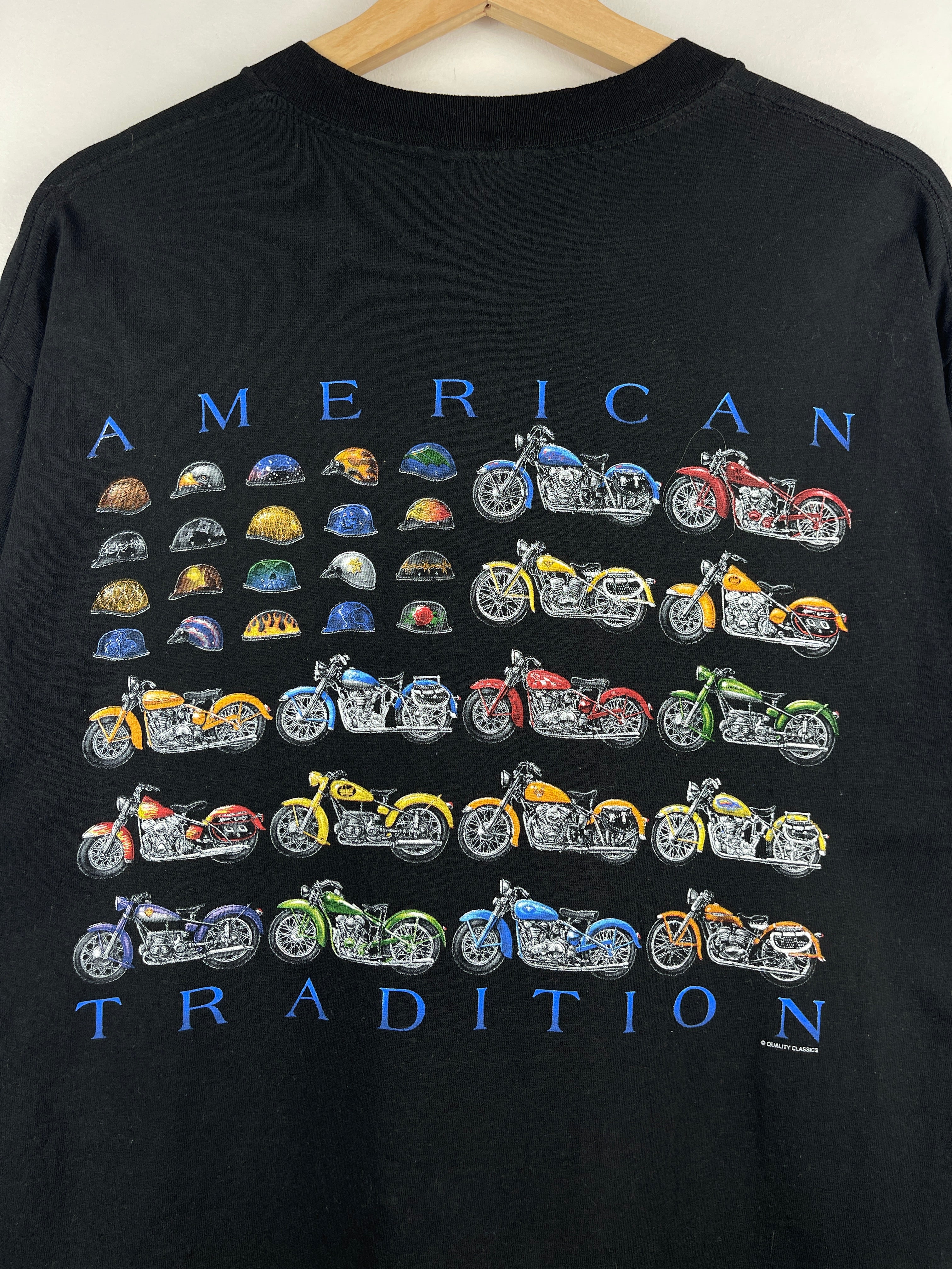 Vintage American Tradition Motorcycle Black Tee