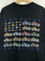 Vintage American Tradition Motorcycle Black Tee