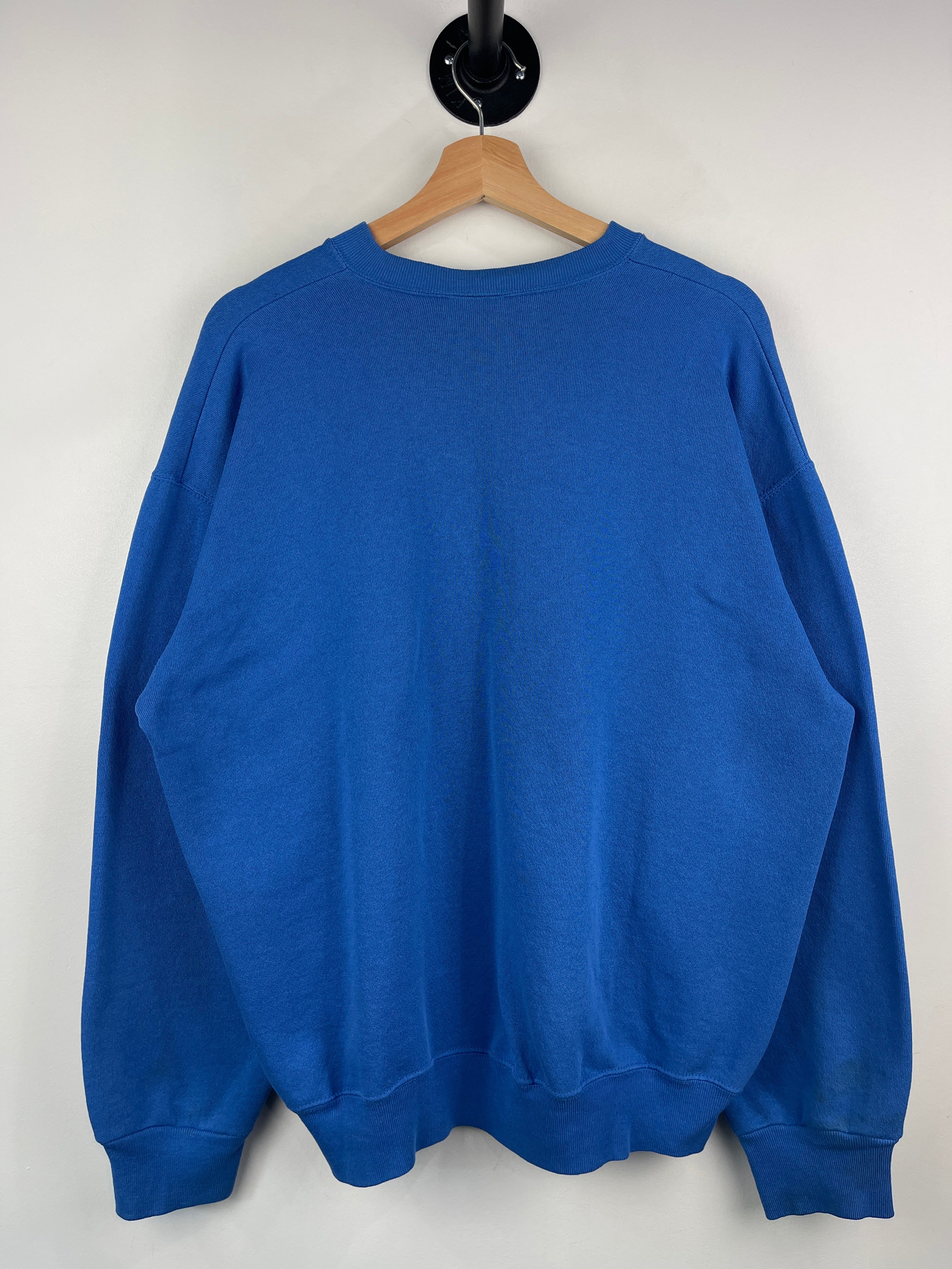 Vintage 90s Tultex Blank Blue Crewneck