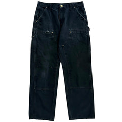 Vintage Carhartt Double Knee Faded Black Work Pants