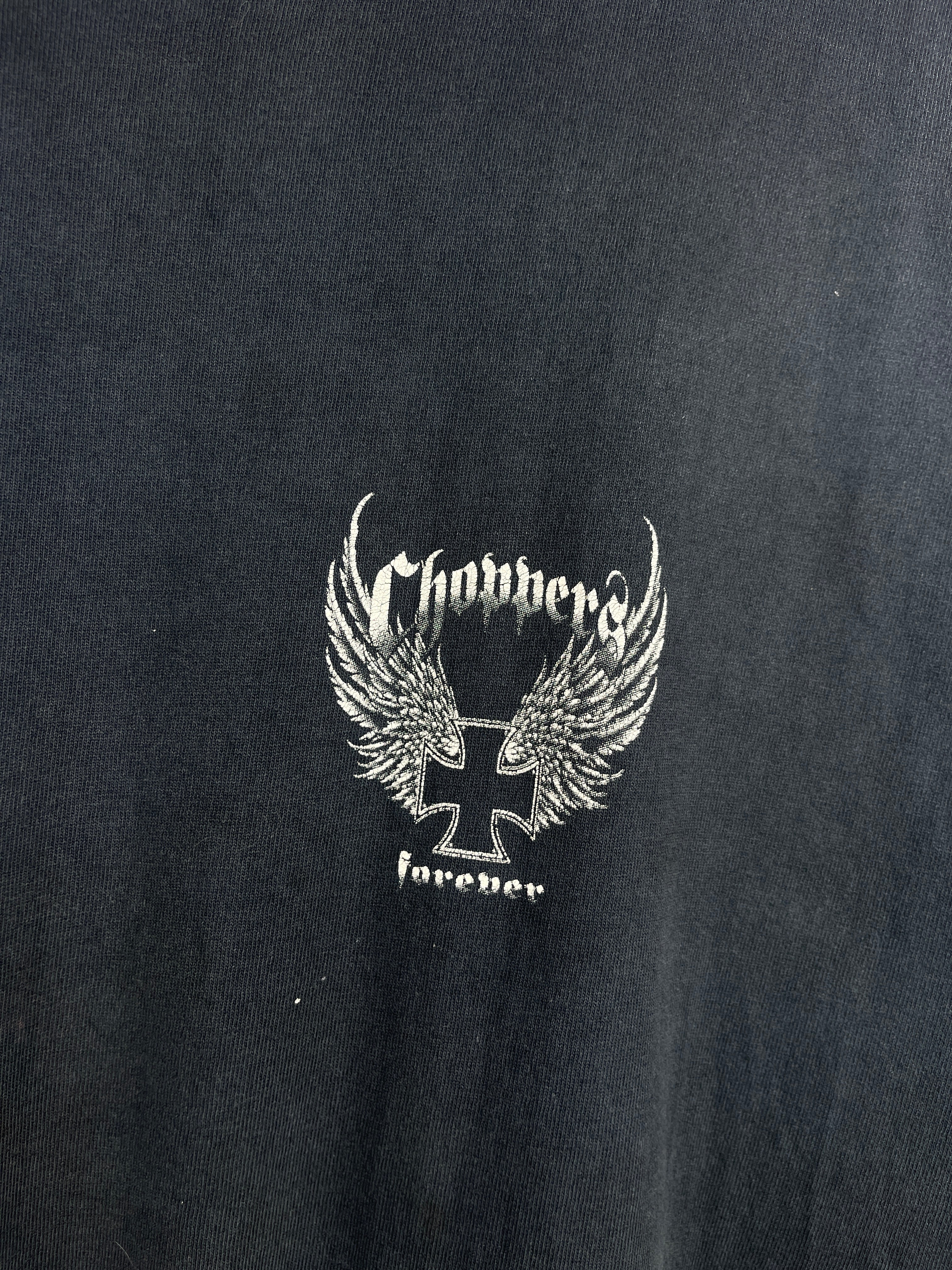 Vintage Choppers Forever Thrashed Black Tee
