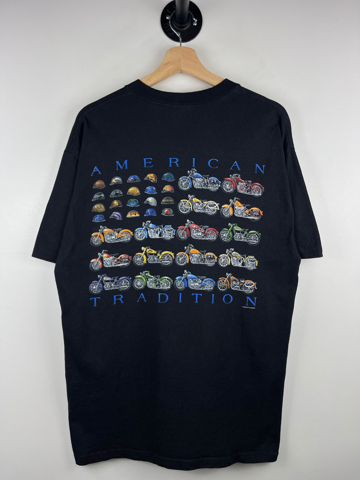 Vintage American Tradition Motorcycle Black Tee