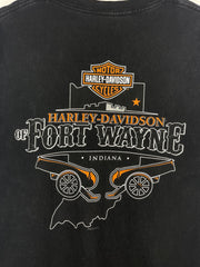 Vintage Harley Davidson I Got Mine Indiana Black Tee