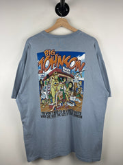 Vintage Big Johnson Fishing Bait Shack Blue Tee