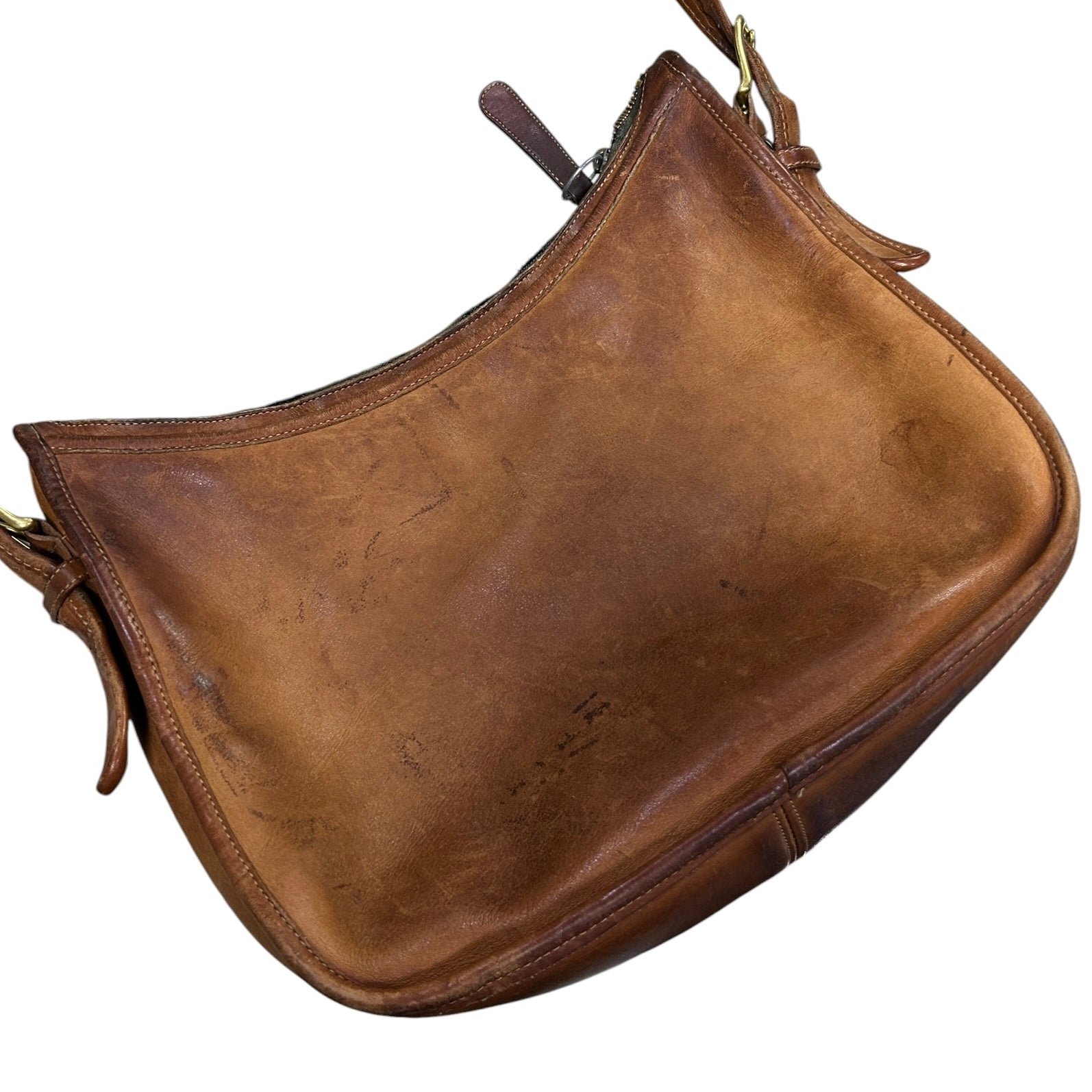 Vintage 90s Coach British Tan Classic Hobo Bag