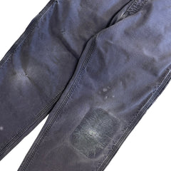 Vintage Carhartt Blanket Lined Thrashed Petrol Grey Work Pants