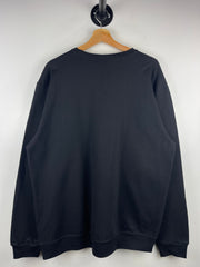 Vintage Harley Davidson Motorcycles Skull Embroidered Black Crewneck