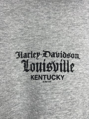 Vintage Harley Davidson Kentucky Grey Zip Up Hoodie