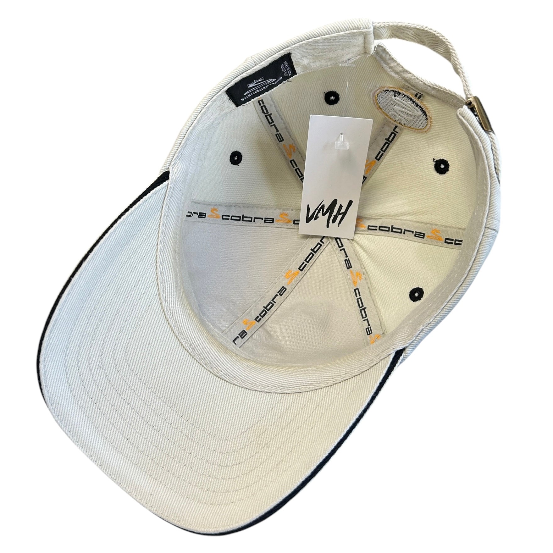 Vintage Cobra Golf Beige Strapback Hat