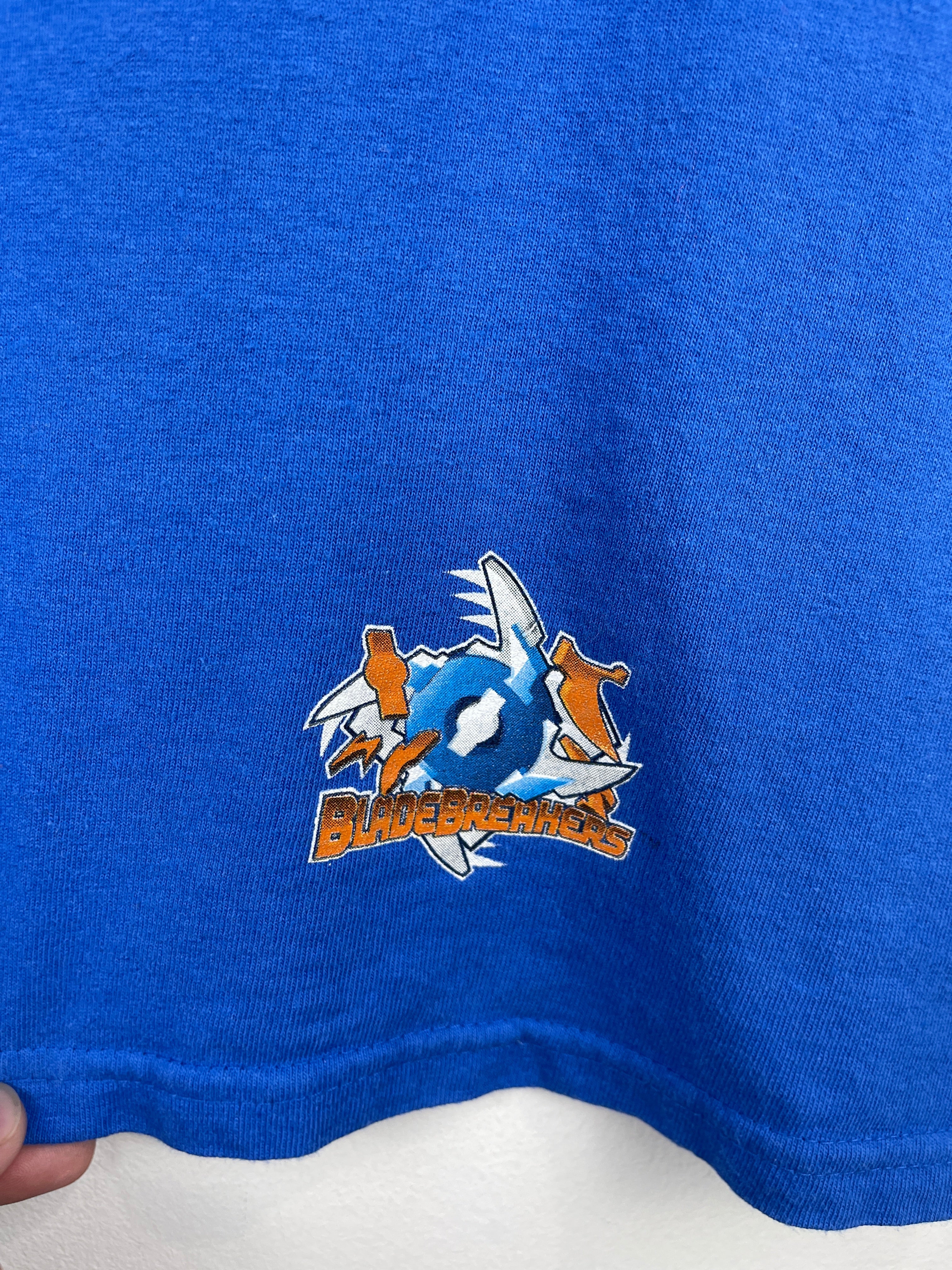 Vintage Beyblade Let It Rip Blue Tee