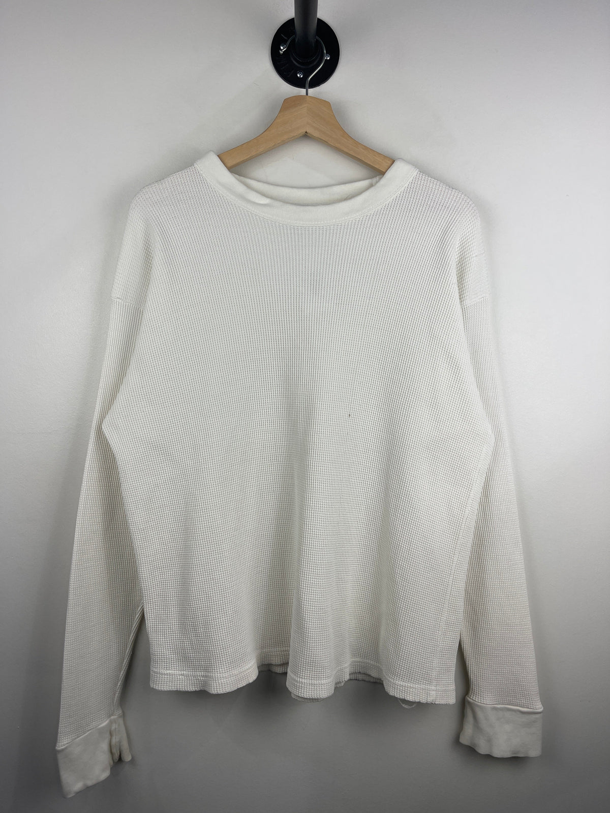Vintage 90s Sun Wear White Thermal Long Sleeve