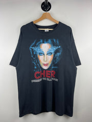Vintage Cher Dressed To Kill Tour Black Tee