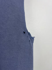 Vintage 90s Whitetails Unlimited Deer Faded Navy Cut Off Tank Top