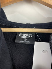 Vintage ESPN Sports Center Black & White Quarter Zip Hoodie