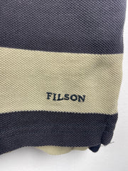 Vintage Filson Striped Black & Beige Polo Shirt