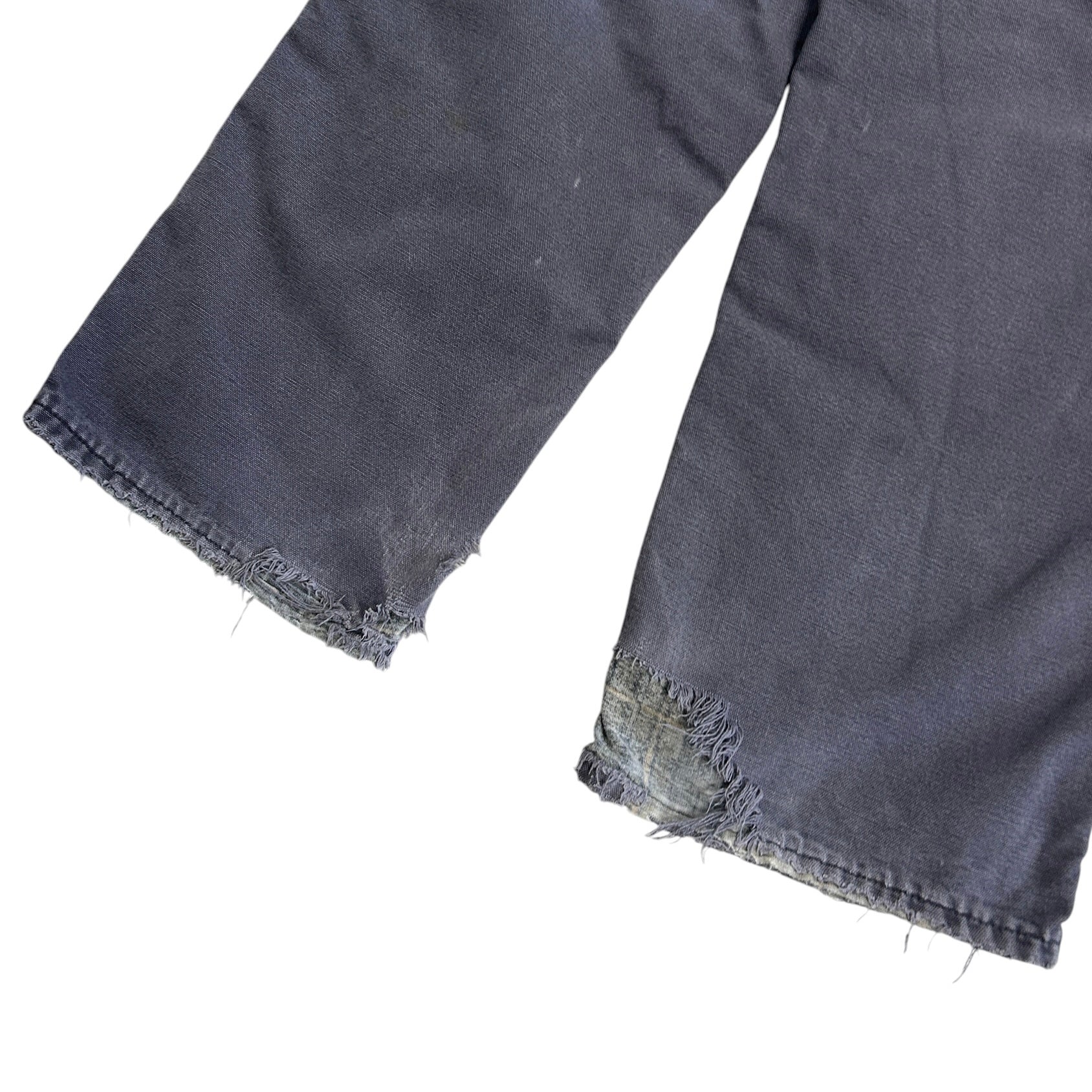 Vintage Carhartt Blanket Lined Thrashed Petrol Grey Work Pants