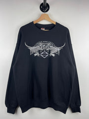 Vintage Harley Davidson Tried And True Black Crewneck
