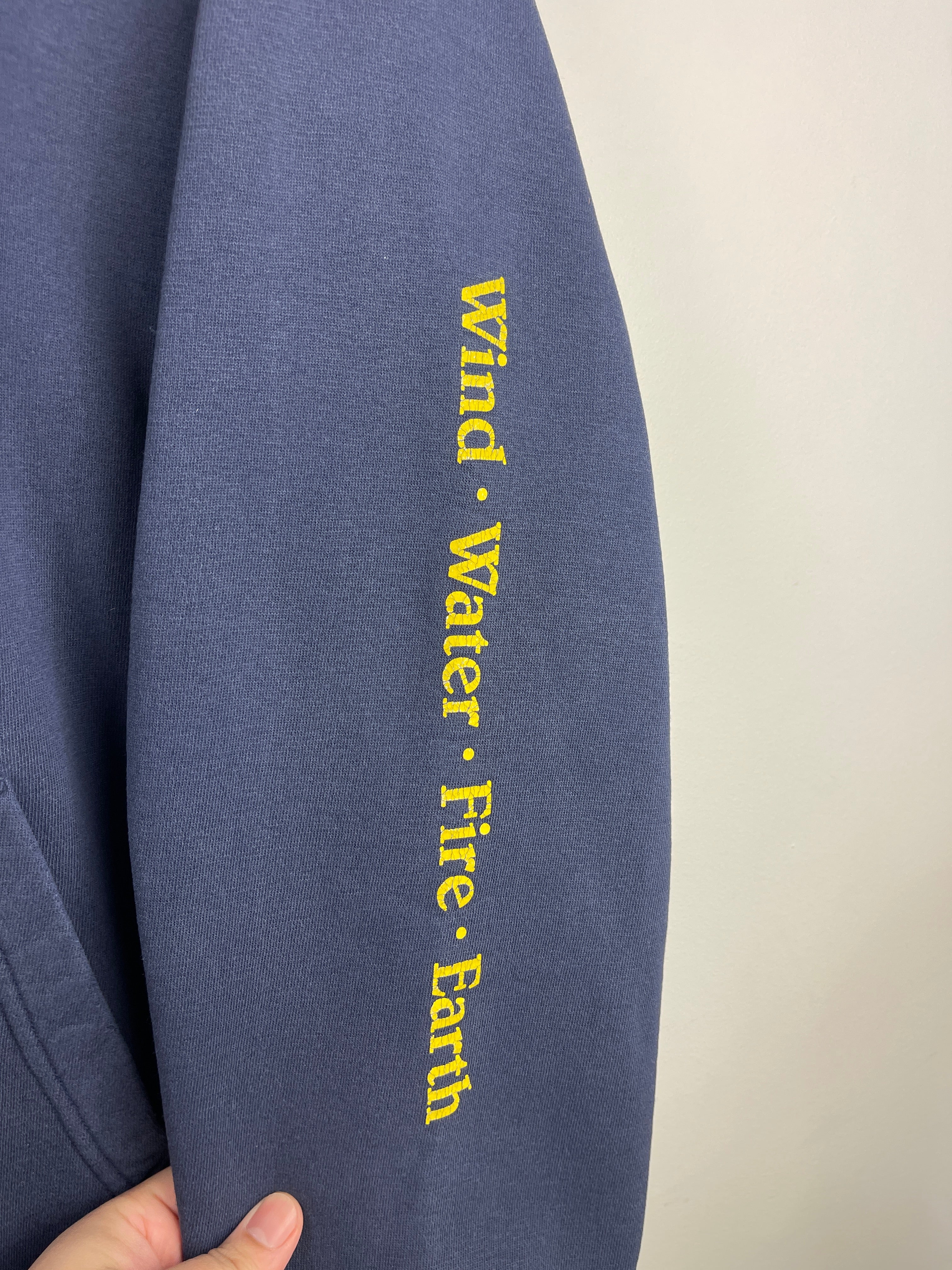 Vintage Element Skateboards Wind Water Fire Earth Navy Hoodie