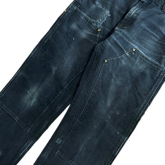 Vintage Carhartt Double Knee Thrashed Black Work Pants
