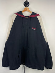 Vintage ESPN Sports Center Black & White Quarter Zip Hoodie