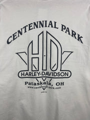 Vintage Harley Davidson Pataskala Ohio White Tee