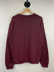 Vintage 90s Wilson Blank Faded Burgundy Crewneck