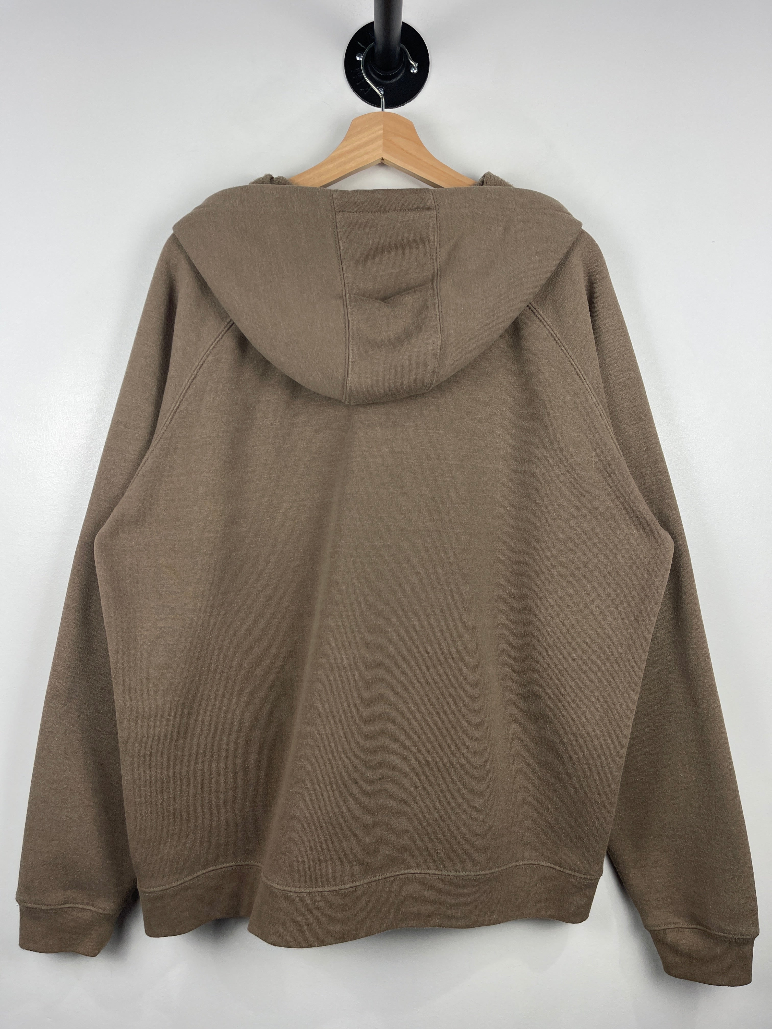 Vintage Carhartt Spellout Brown Zip Up Hoodie
