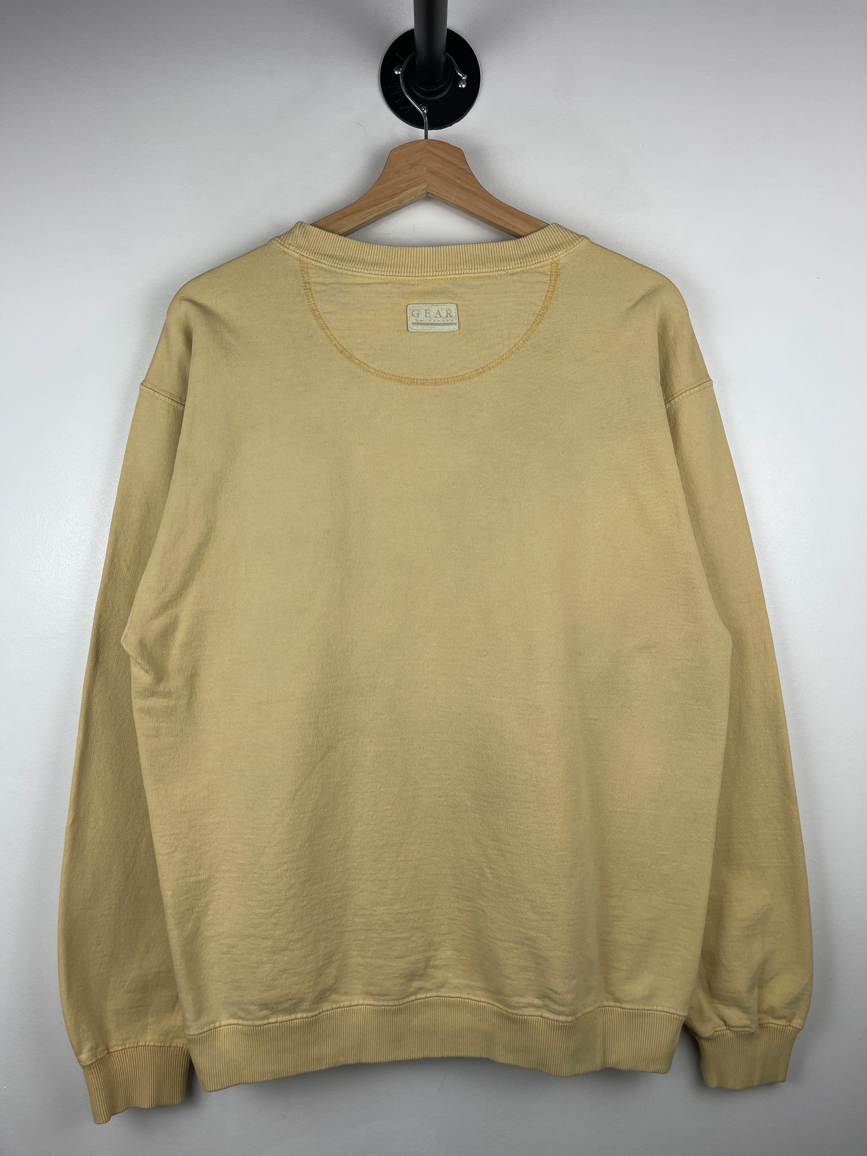 Vintage 90s Wicked Stick Myrtle Beach John Daley Golf Course Yellow Crewneck