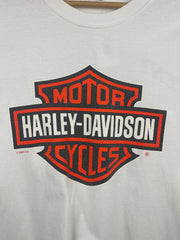 Vintage Harley Davidson Pataskala Ohio White Tee