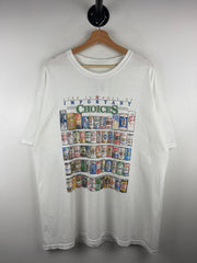 Vintage Life Is Full Of Important Choices Beer White Tee